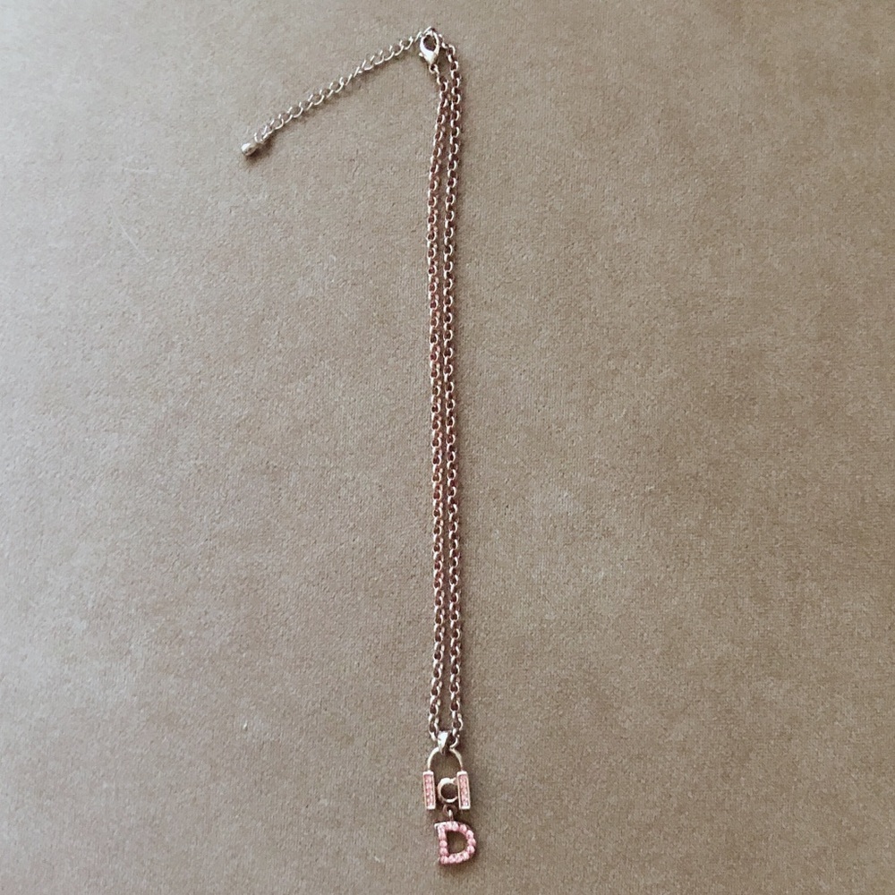 Rose Gold Tone Swarovski Necklace